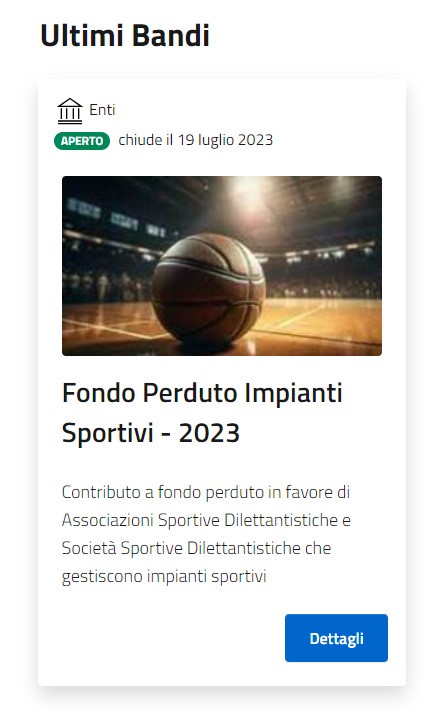 Bando associazioni sportive Bando associazioni sportive
